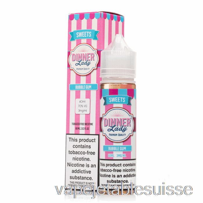 Vape Suisse Bubblegum - E-liquide Vape Dîner Lady - 60ml 3mg